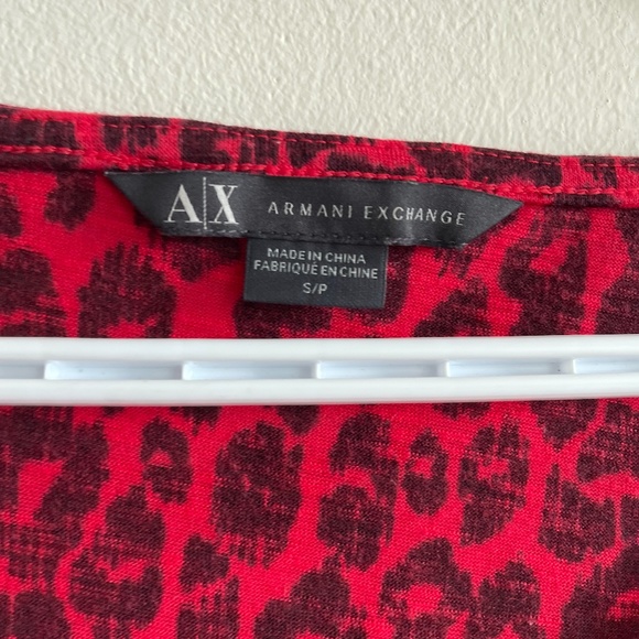 Armani Exchange Leopard print crop t-shirt - Picture 3 of 5